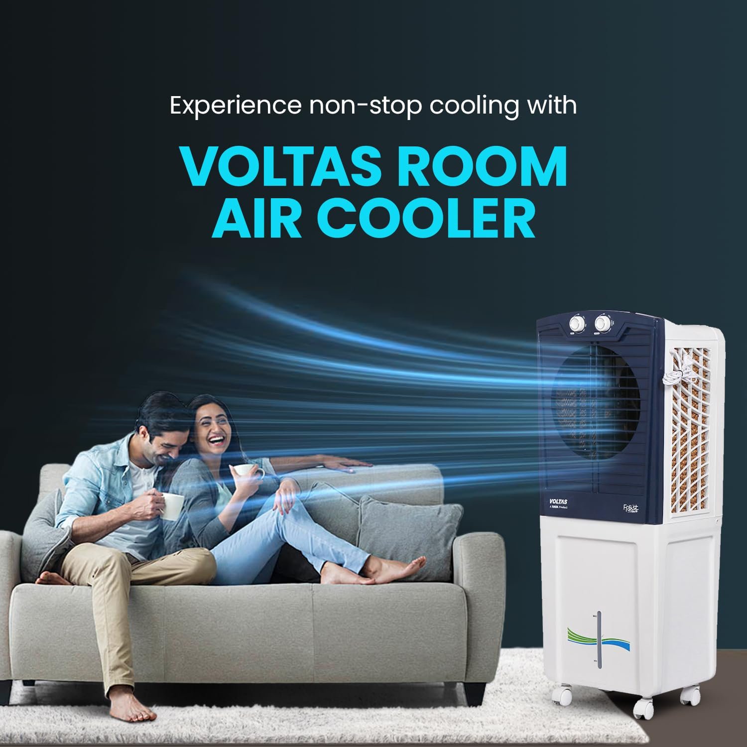 Voltas Frost Air 60 Room Air Cooler for Home, with Swing Control