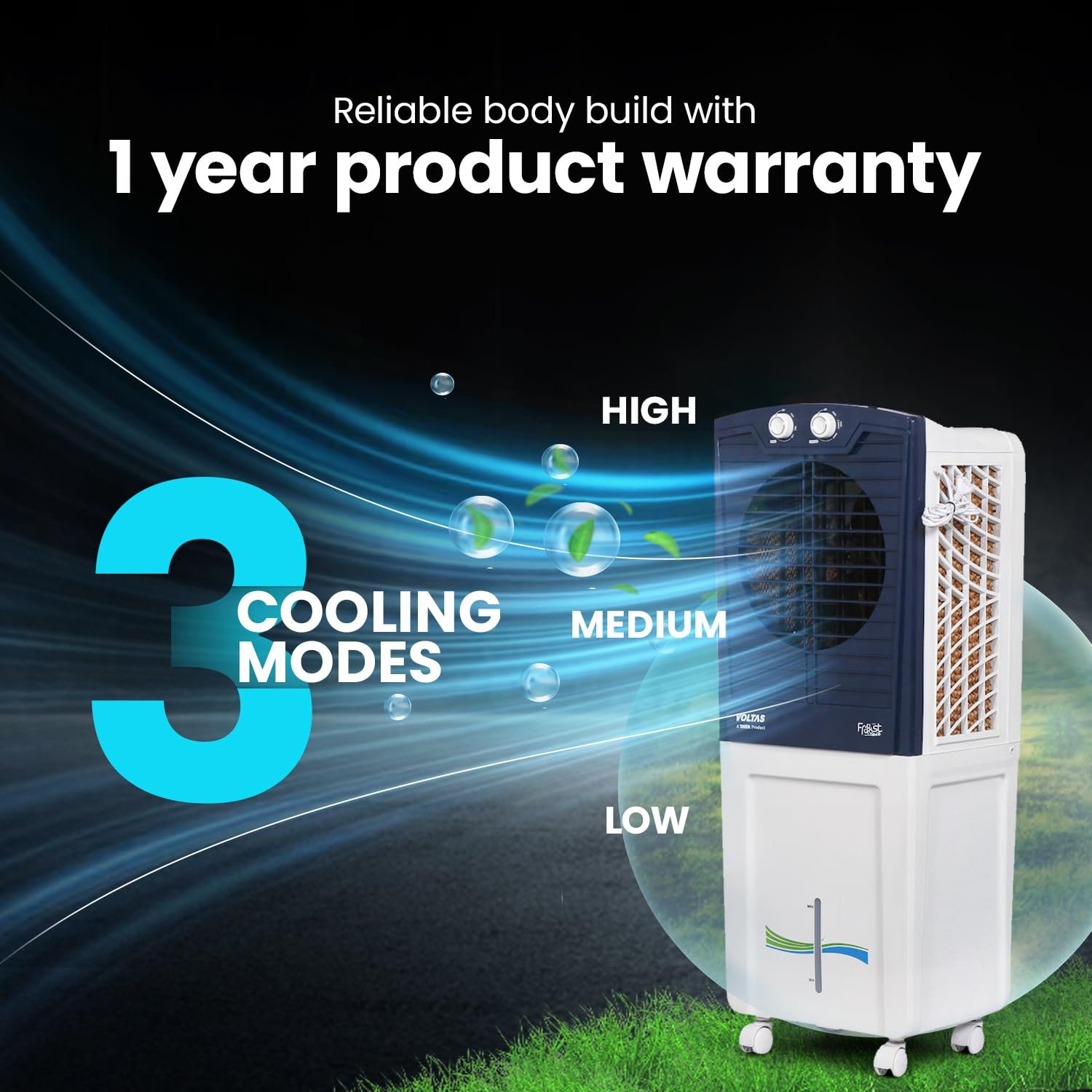 Voltas Frost Air 60 Room Air Cooler for Home, with Swing Control