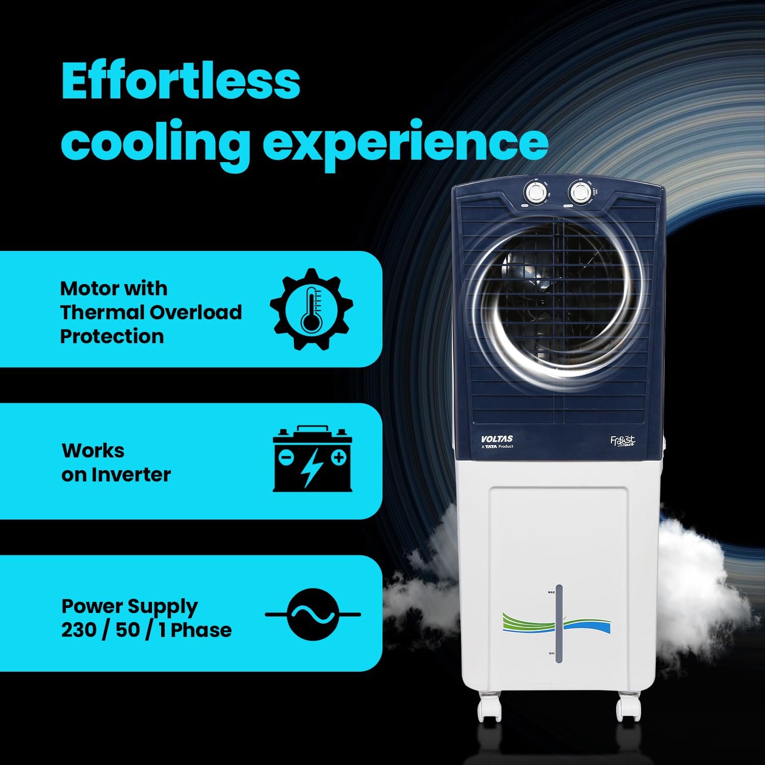 Voltas Frost Air 60 Room Air Cooler for Home, with Swing Control